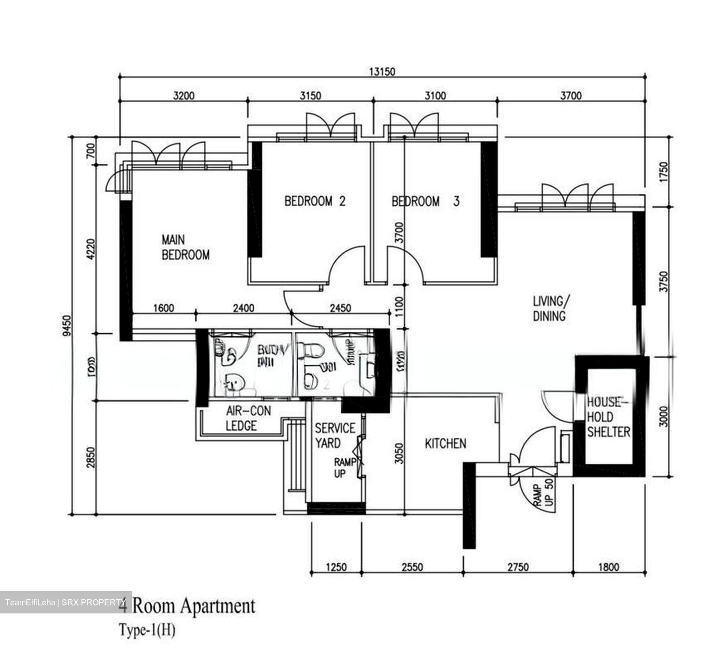 Blk 312B Clementi Ridges (Clementi), HDB 4 Rooms #580818591